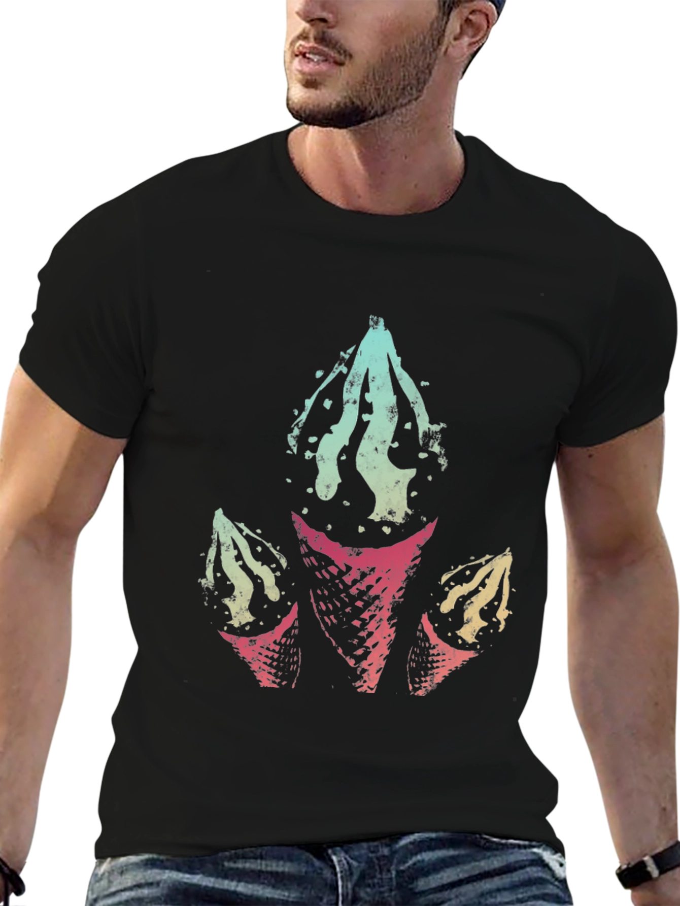 Retro Ice Cream Cone Graphic Tee
