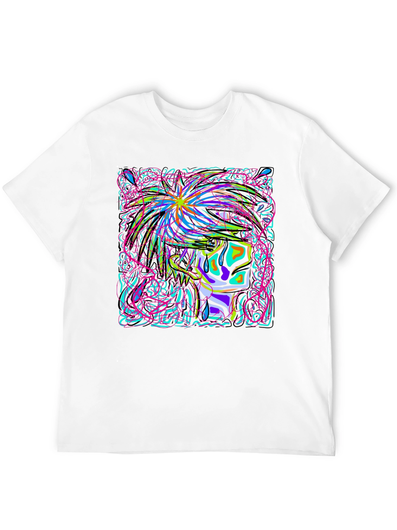Neon Graphic Print T-Shirt