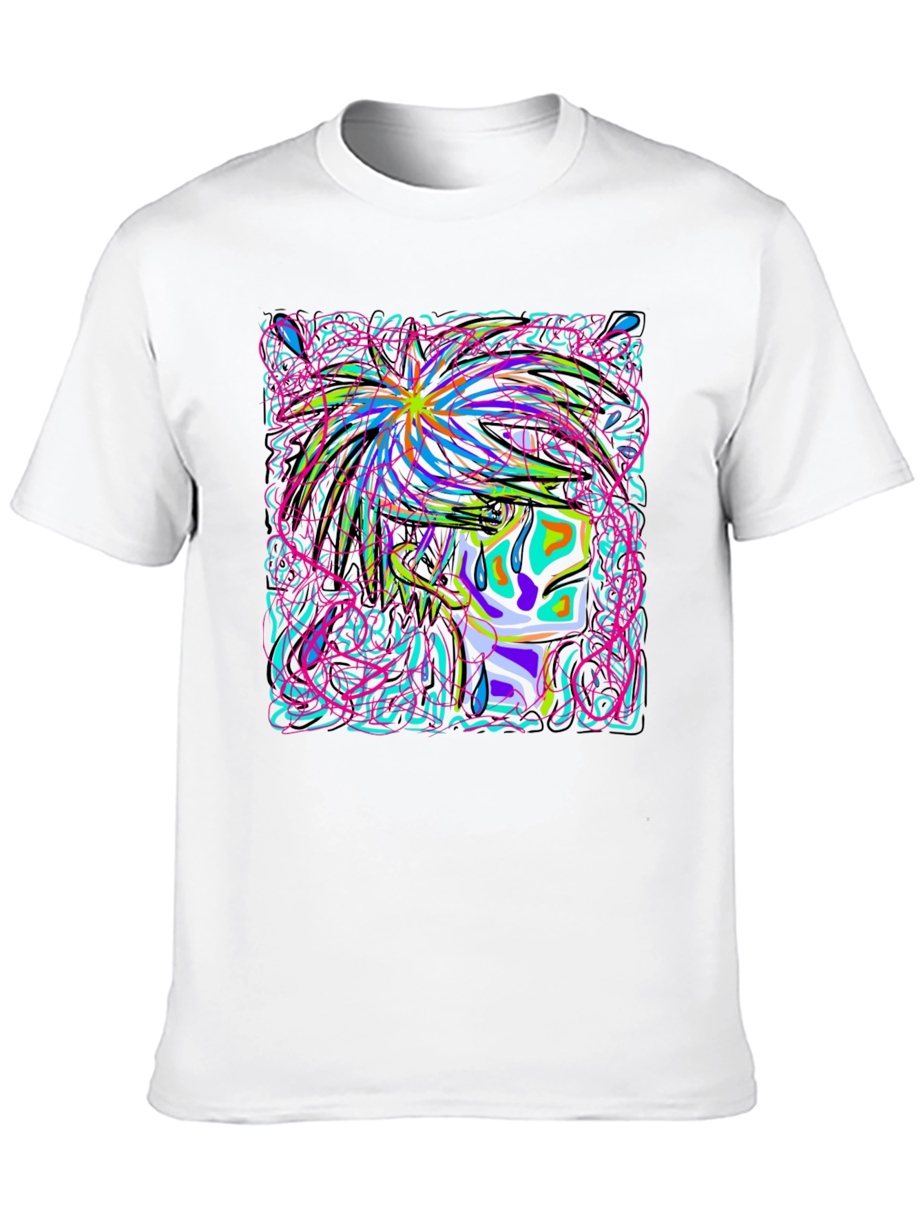 Neon Graphic Print T-Shirt