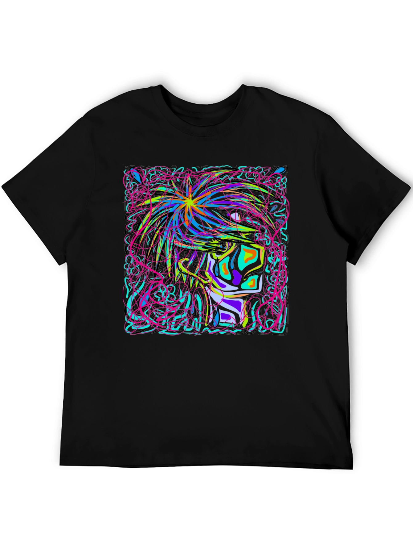 Neon Graphic Print T-Shirt