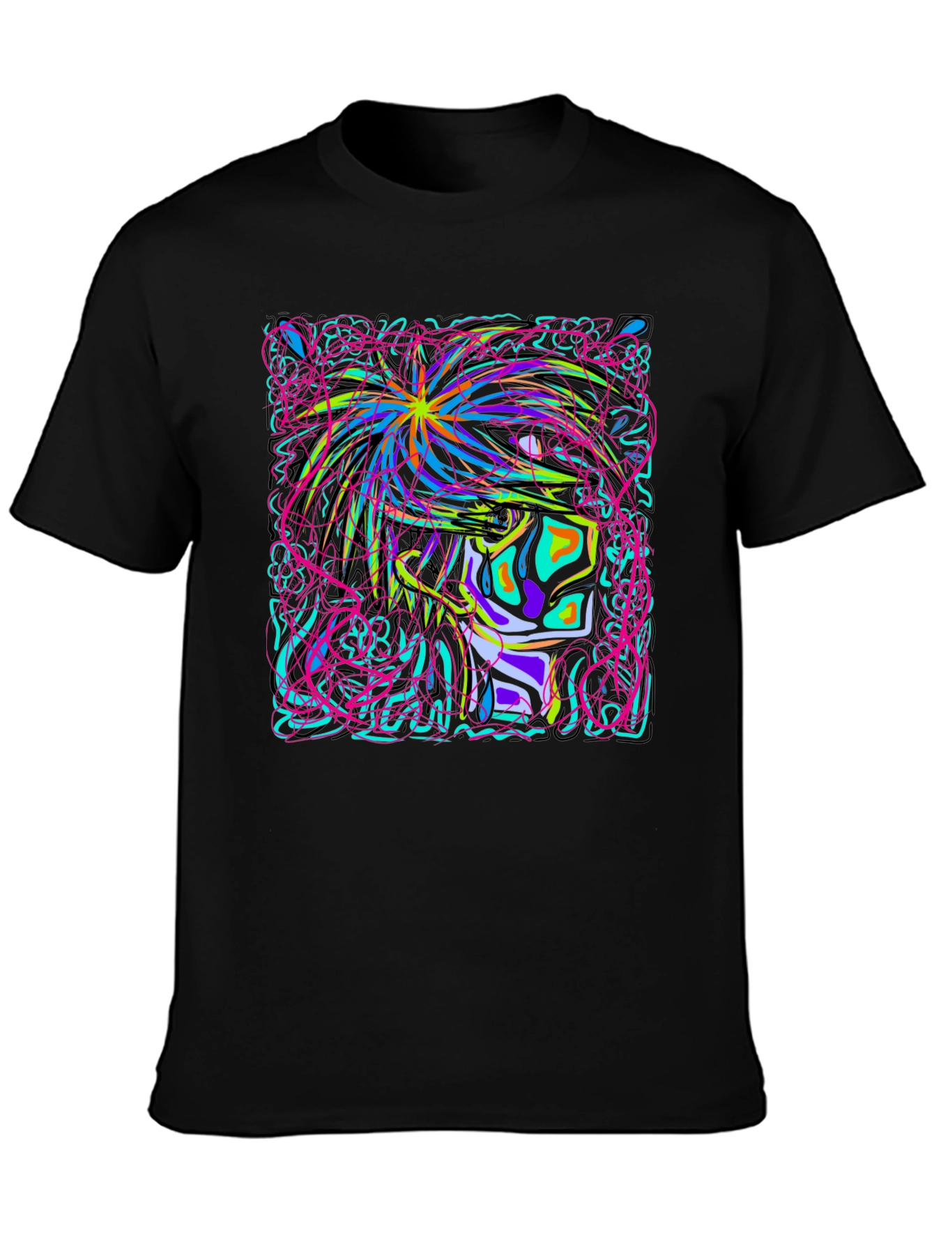Neon Graphic Print T-Shirt