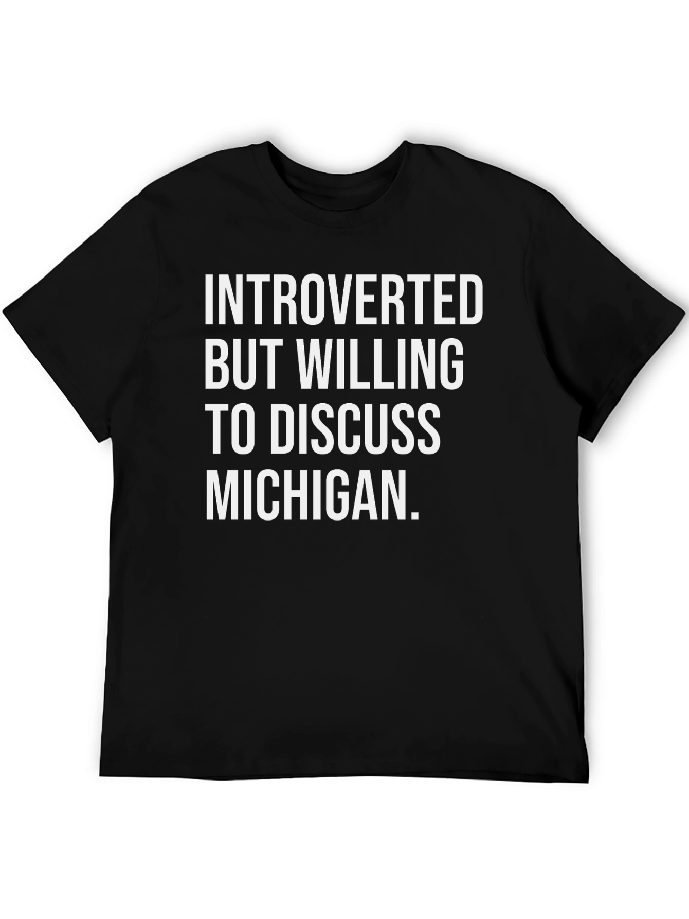 Introverted Michigan T-Shirt Funny State Pride Tee