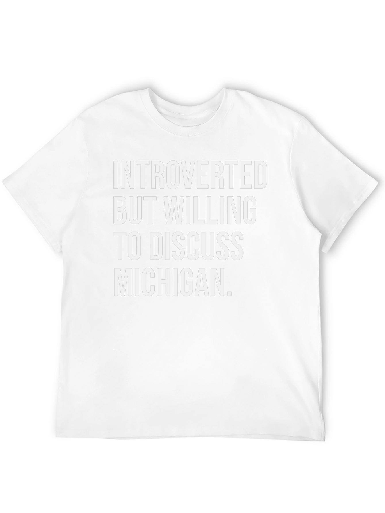 Introverted Michigan T-Shirt Funny State Pride Tee