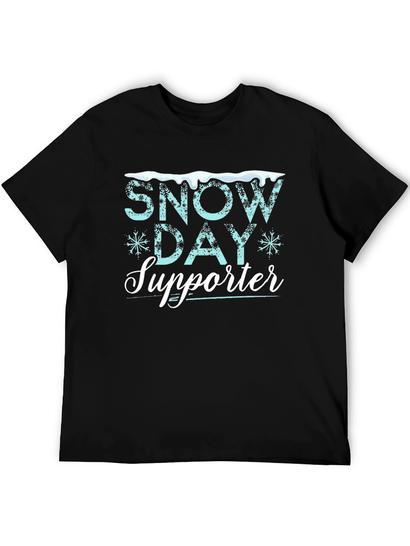 Snow Day Supporter T-Shirt - Black
