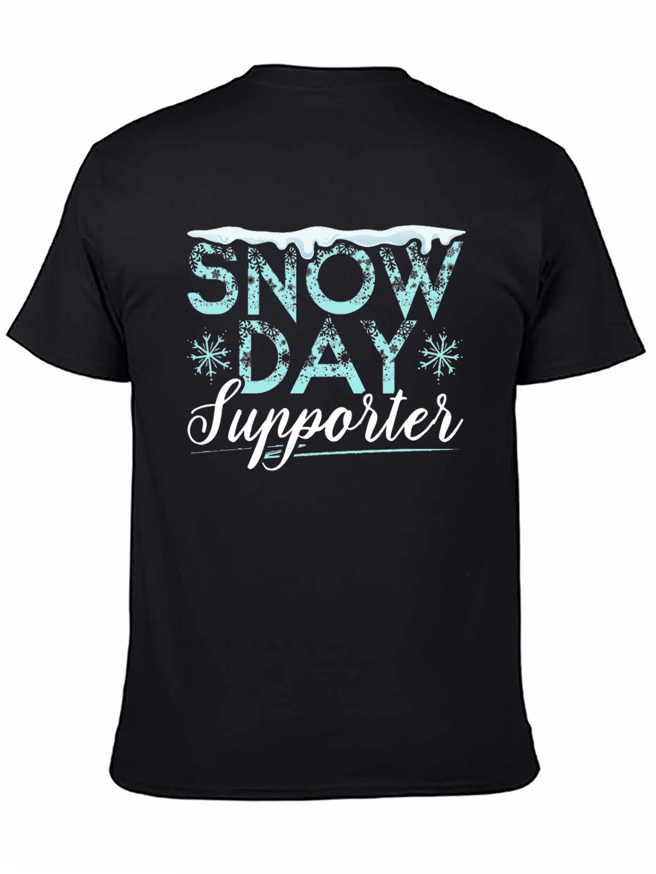 Snow Day Supporter T-Shirt - Black