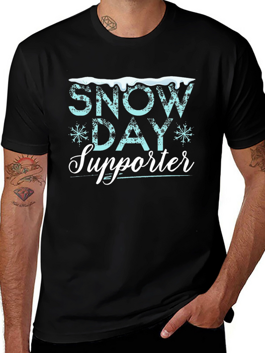 Snow Day Supporter T-Shirt - Black