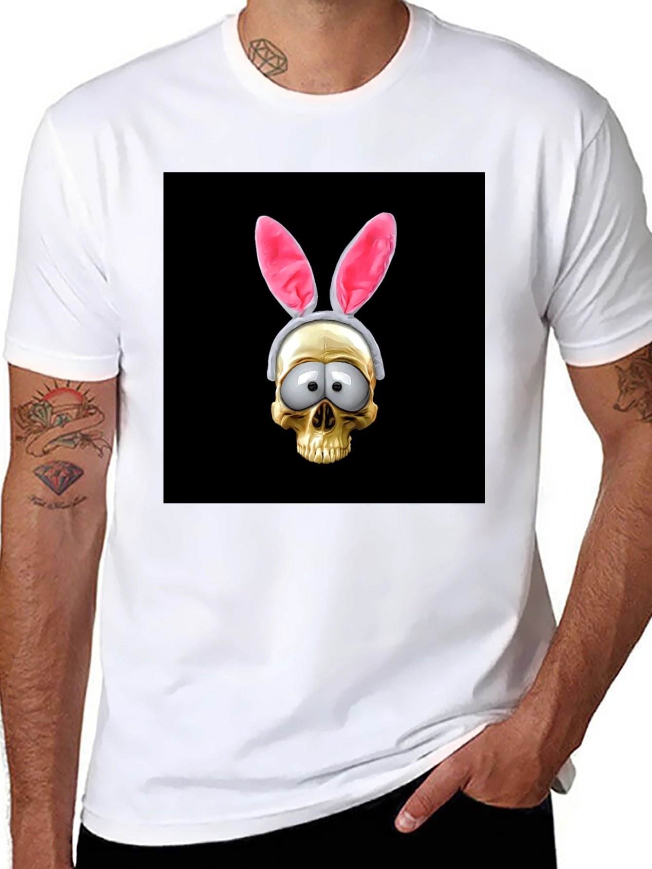 Skull Bunny Graphic Tee