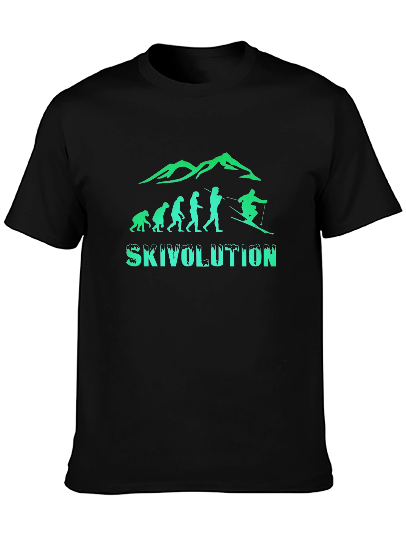 Ski Evolution Graphic Tee - Black