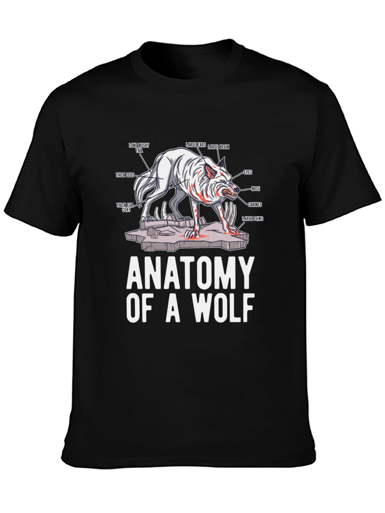 Anatomy of a Wolf Graphic T-Shirt