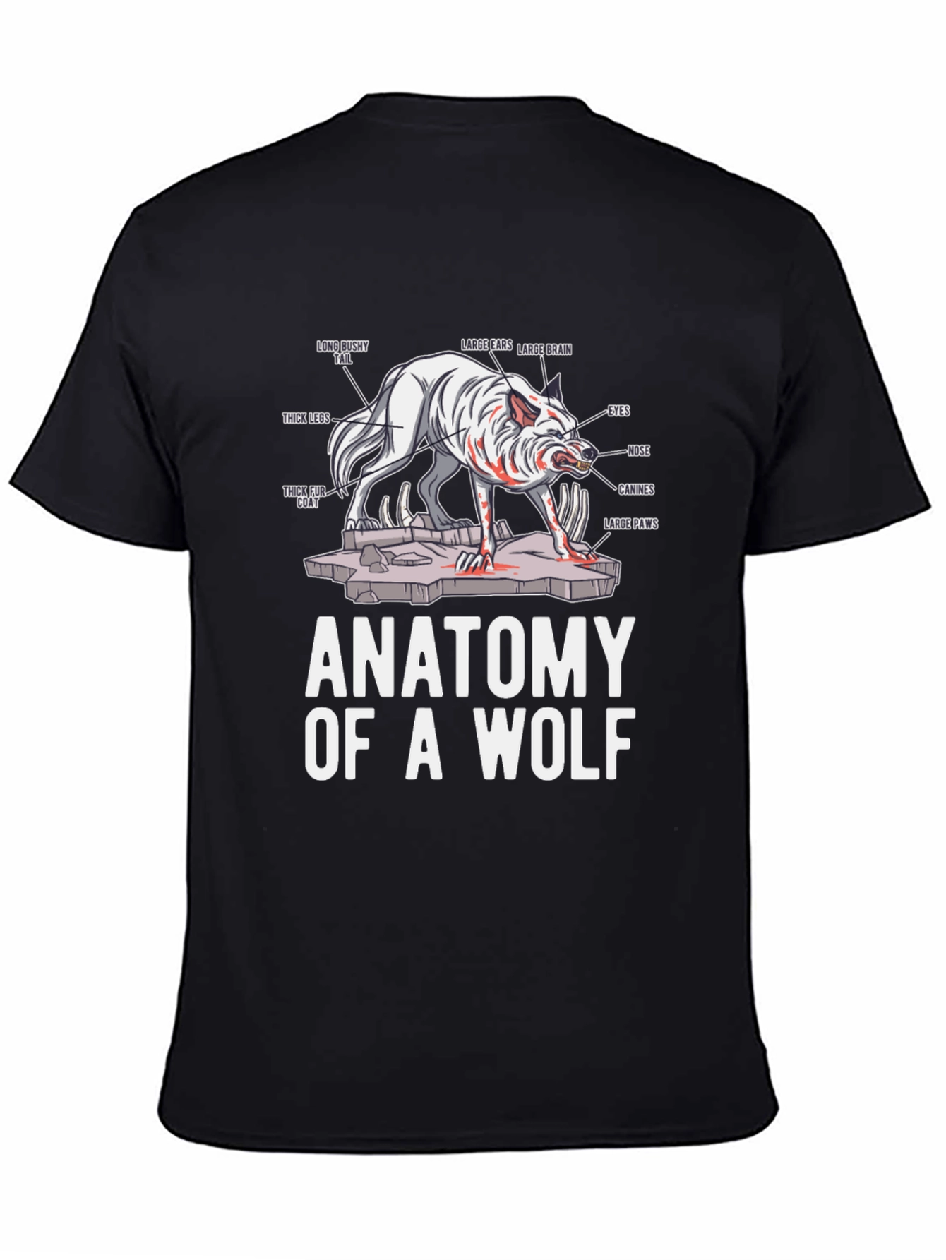 Anatomy of a Wolf Graphic T-Shirt