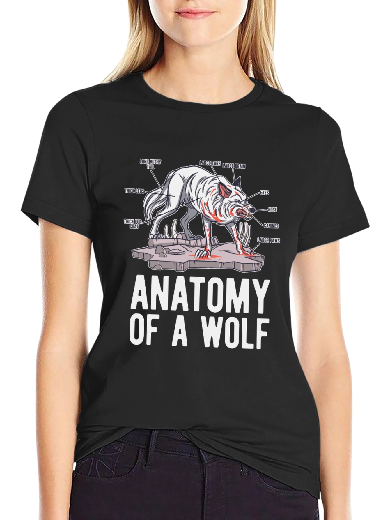 Anatomy of a Wolf Graphic T-Shirt
