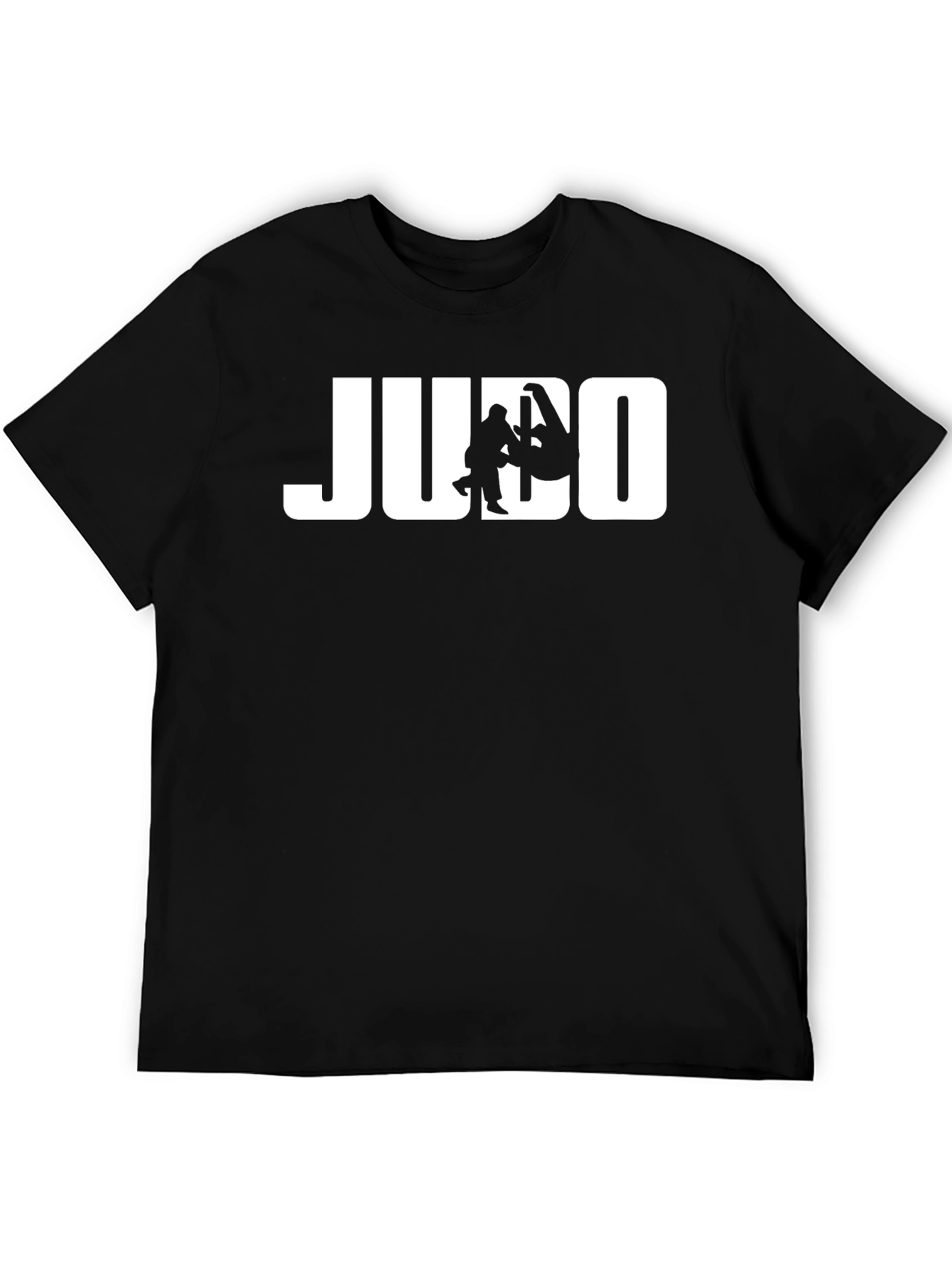 Judo Graphic Tee - Black Cotton T-Shirt