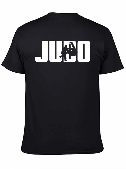 Judo Graphic Tee - Black Cotton T-Shirt