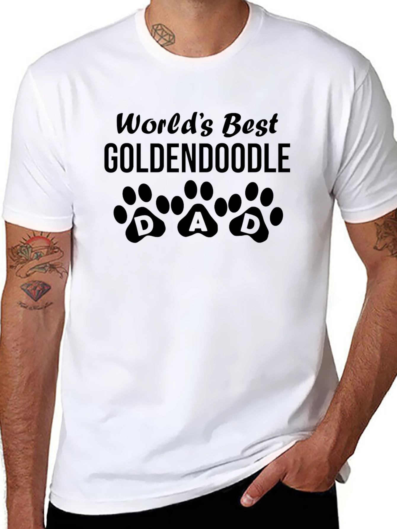 Goldendoodle Dad T-Shirt - Worlds Best!