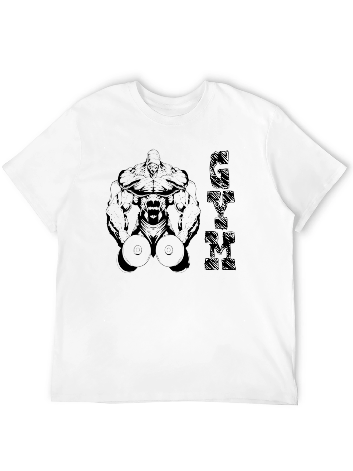 Gym Gorilla Graphic T-Shirt - Black