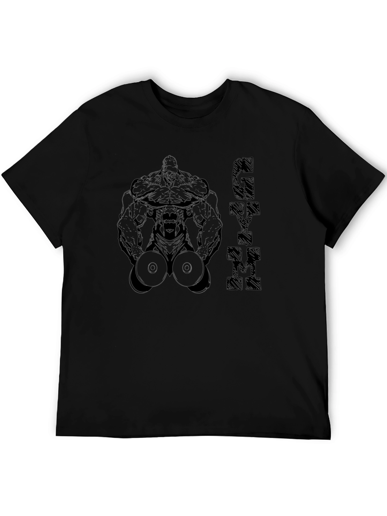 Gym Gorilla Graphic T-Shirt - Black