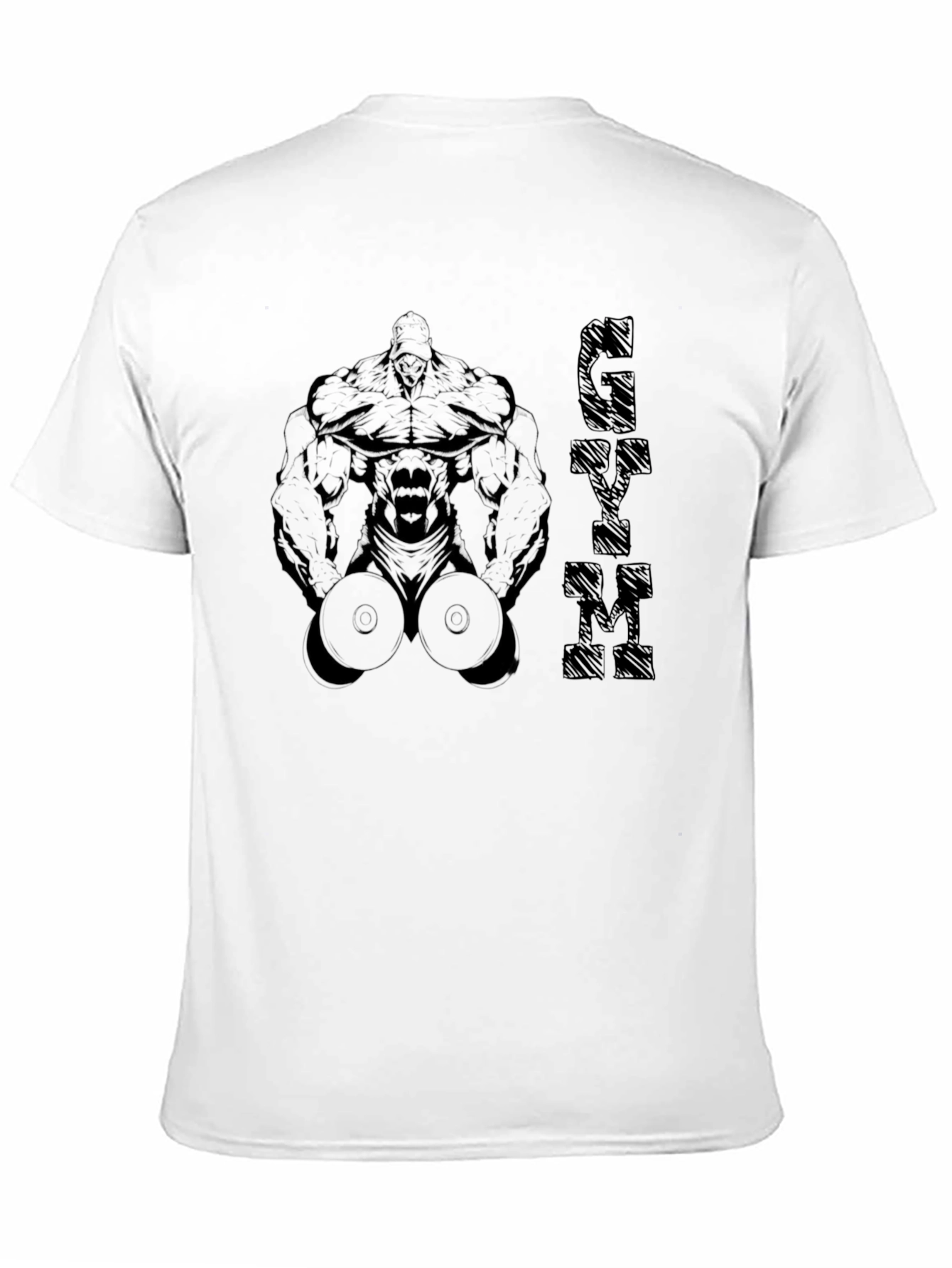 Gym Gorilla Graphic T-Shirt - Black