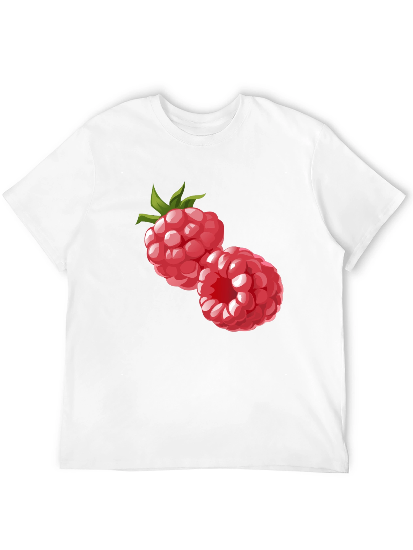 Raspberry Graphic Black T-Shirt