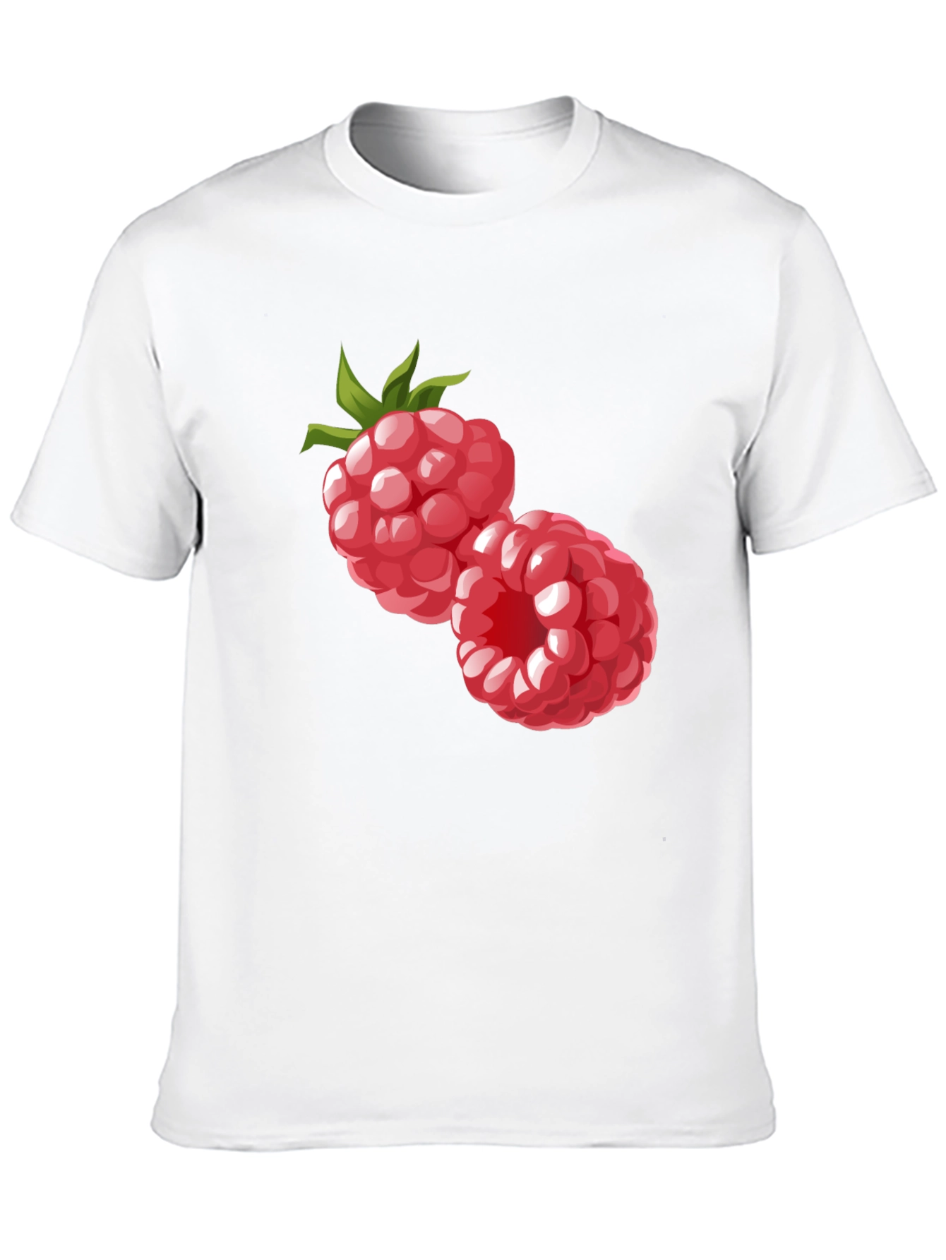 Raspberry Graphic Black T-Shirt