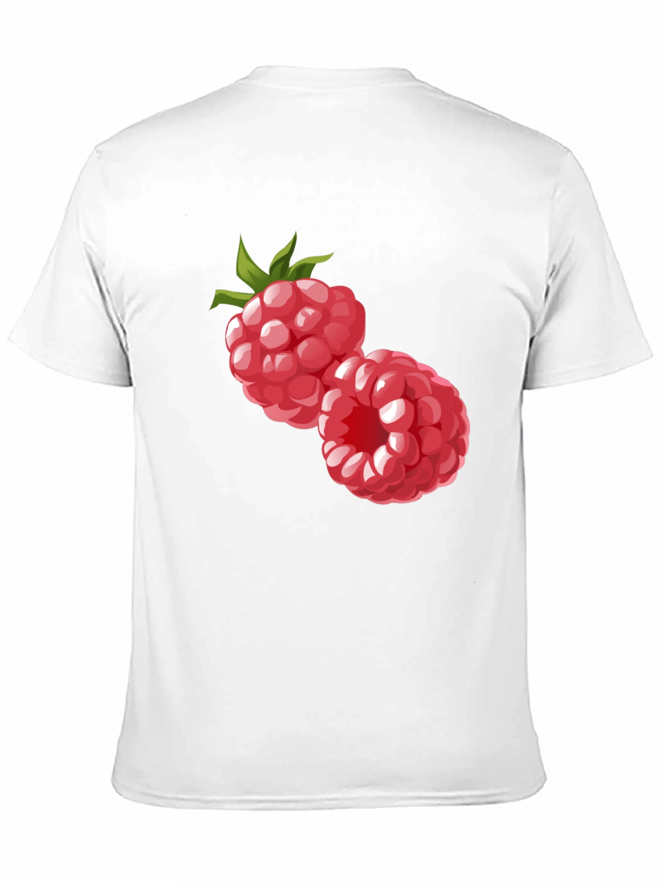 Raspberry Graphic Black T-Shirt
