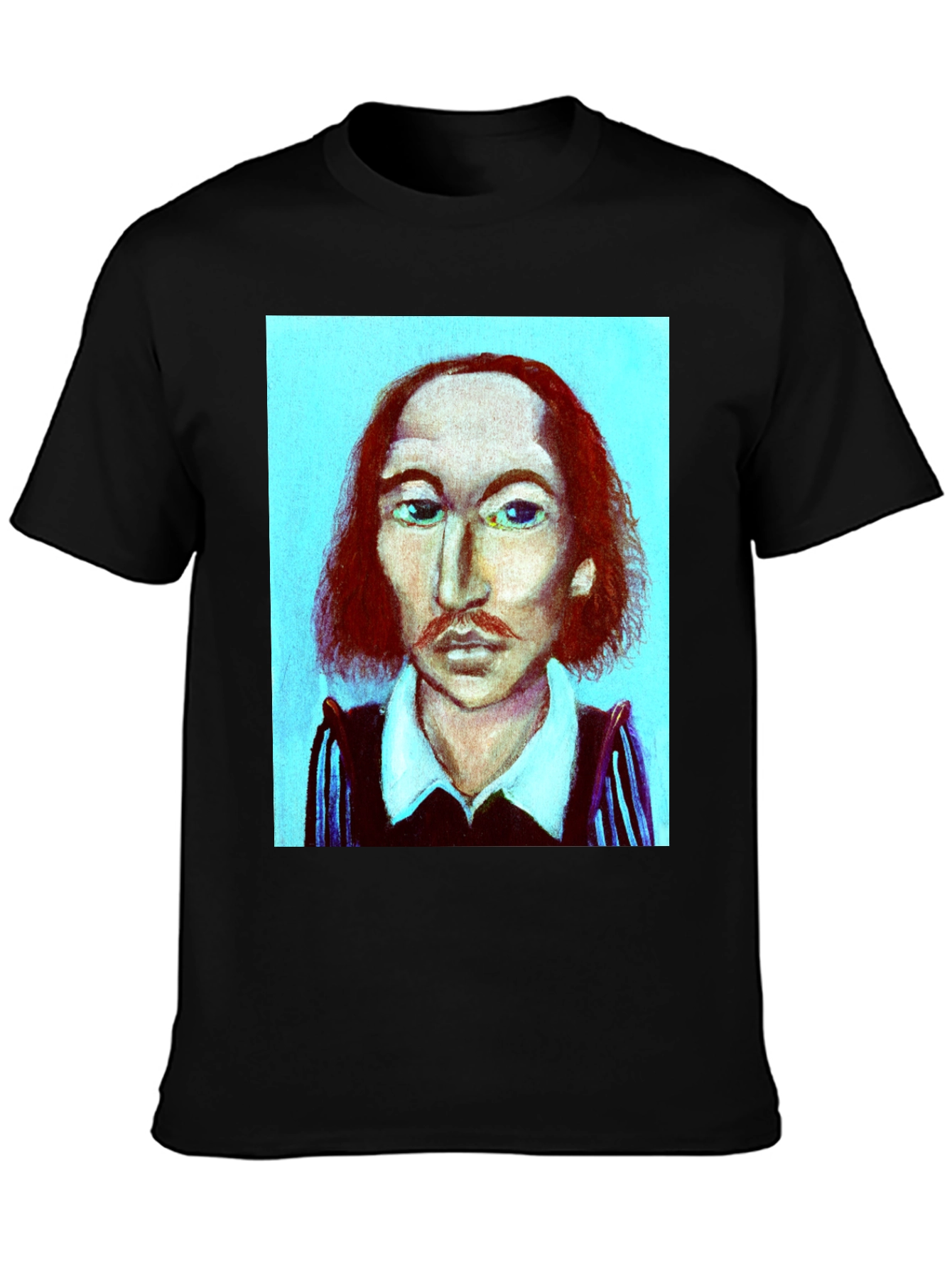Shakespeare Portrait Graphic Tee - Black