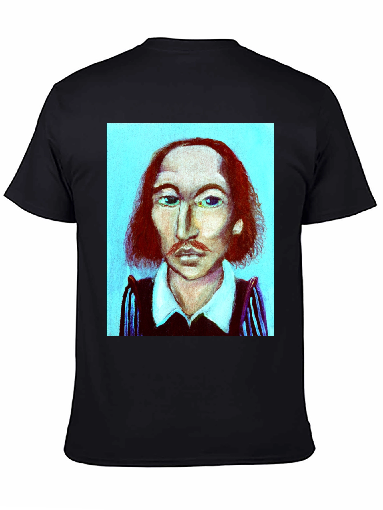 Shakespeare Portrait Graphic Tee - Black