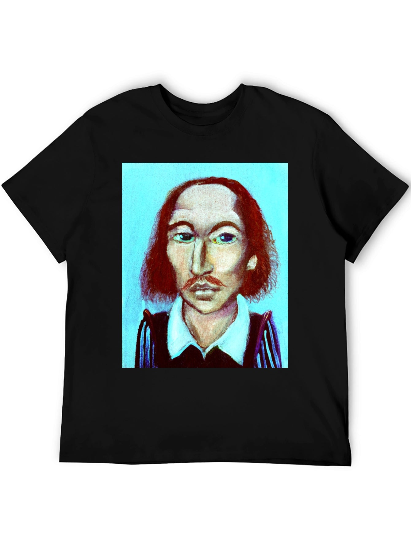 Shakespeare Portrait Graphic Tee - Black