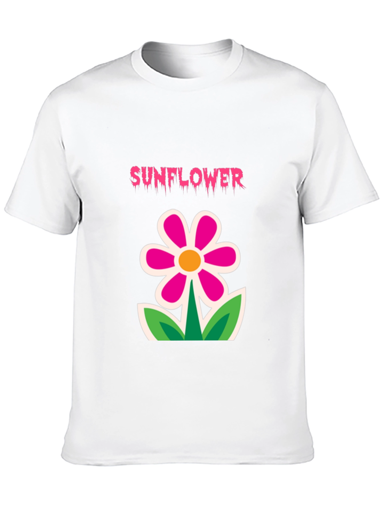Sunflower Graphic Tee - Fun Floral Design