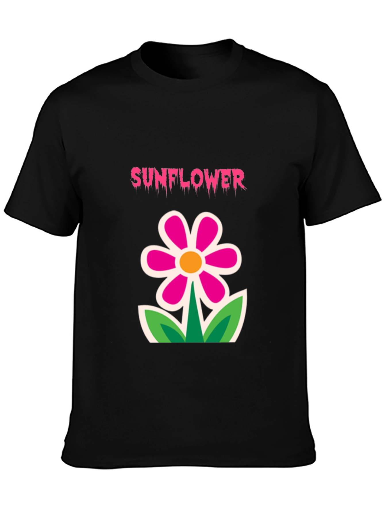 Sunflower Graphic Tee - Fun Floral Design