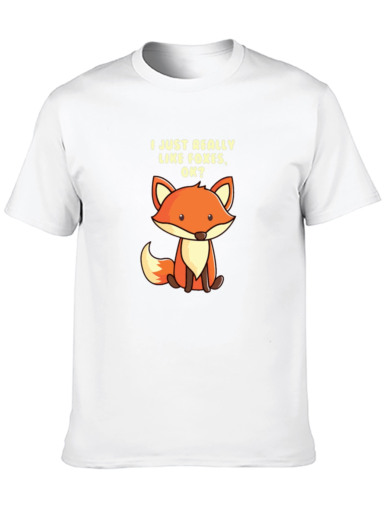 I Like Foxes T-Shirt - Cute Cartoon Fox Tee