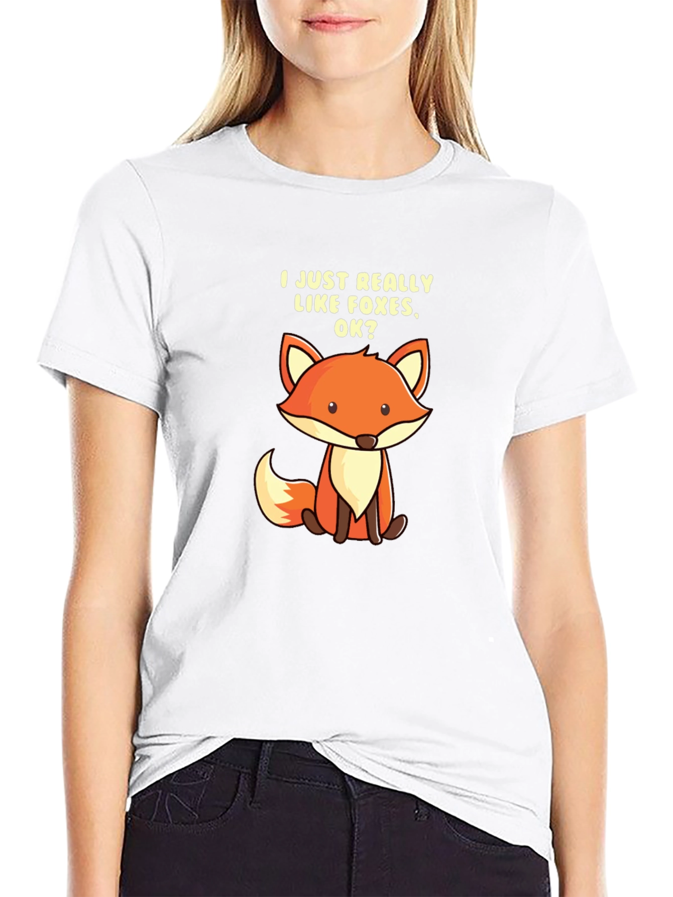 I Like Foxes T-Shirt - Cute Cartoon Fox Tee