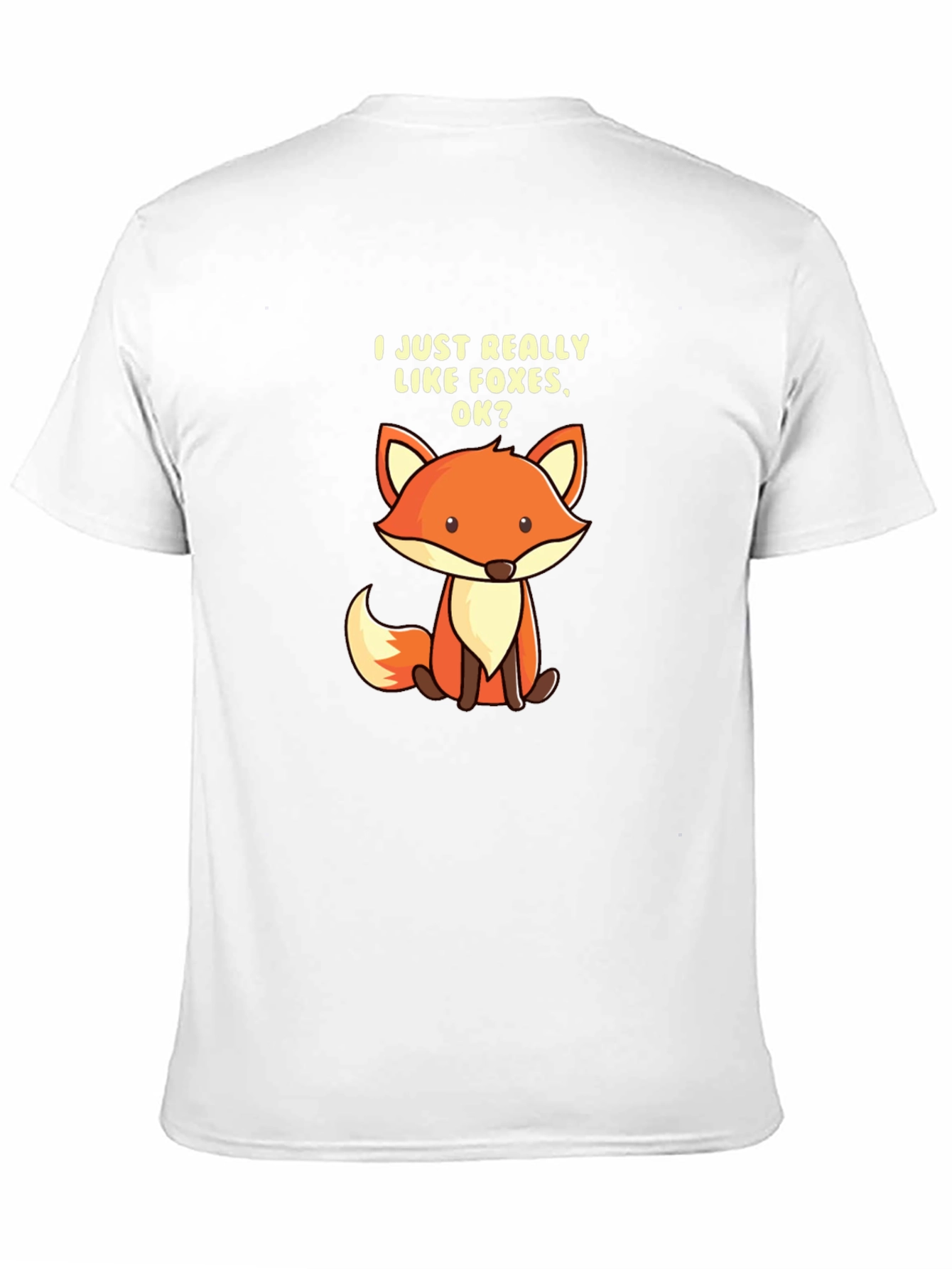 I Like Foxes T-Shirt - Cute Cartoon Fox Tee
