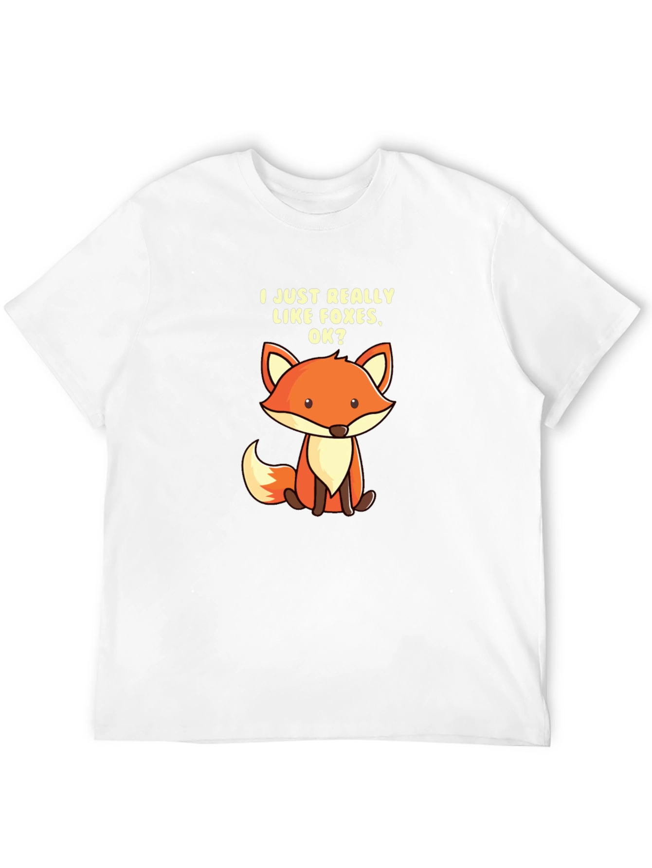 I Like Foxes T-Shirt - Cute Cartoon Fox Tee