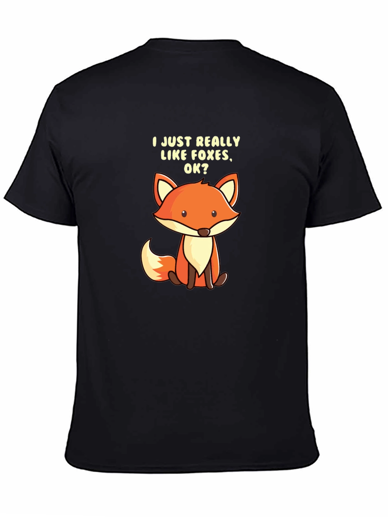 I Like Foxes T-Shirt - Cute Cartoon Fox Tee