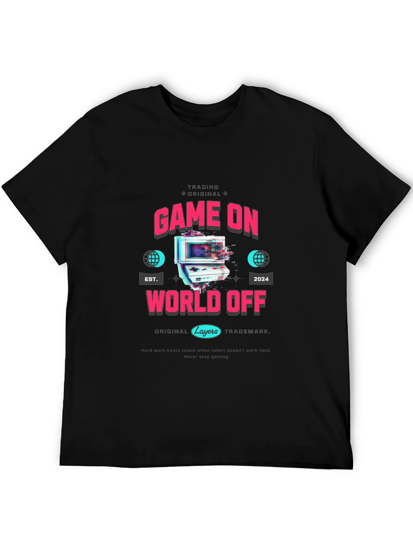Game On World Off Graphic T-Shirt