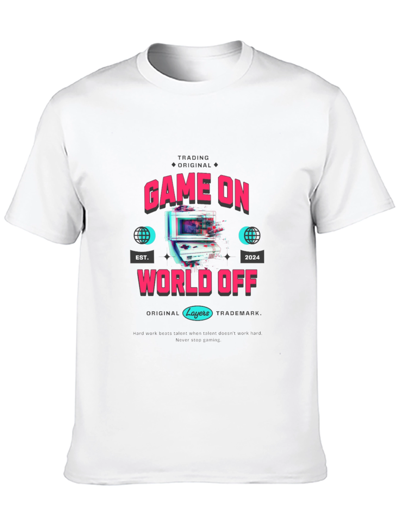 Game On World Off Graphic T-Shirt