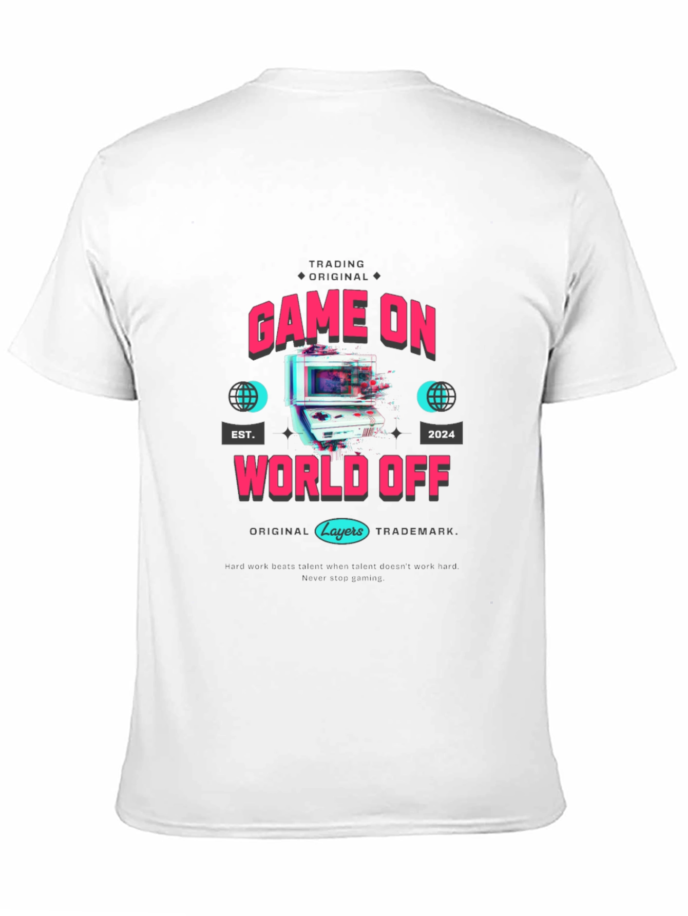 Game On World Off Graphic T-Shirt