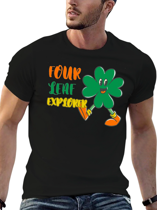 Four Leaf Explorer Graphic Tee - St. Patricks Day Apparel