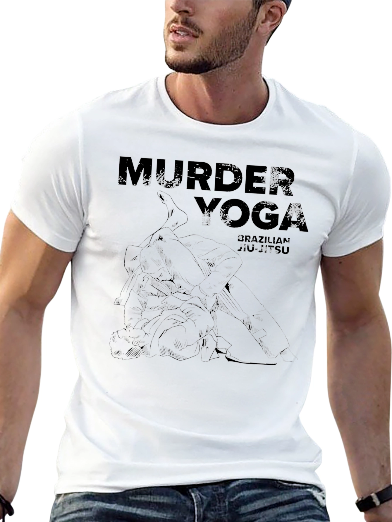 Murder Yoga BJJ Black T-Shirt