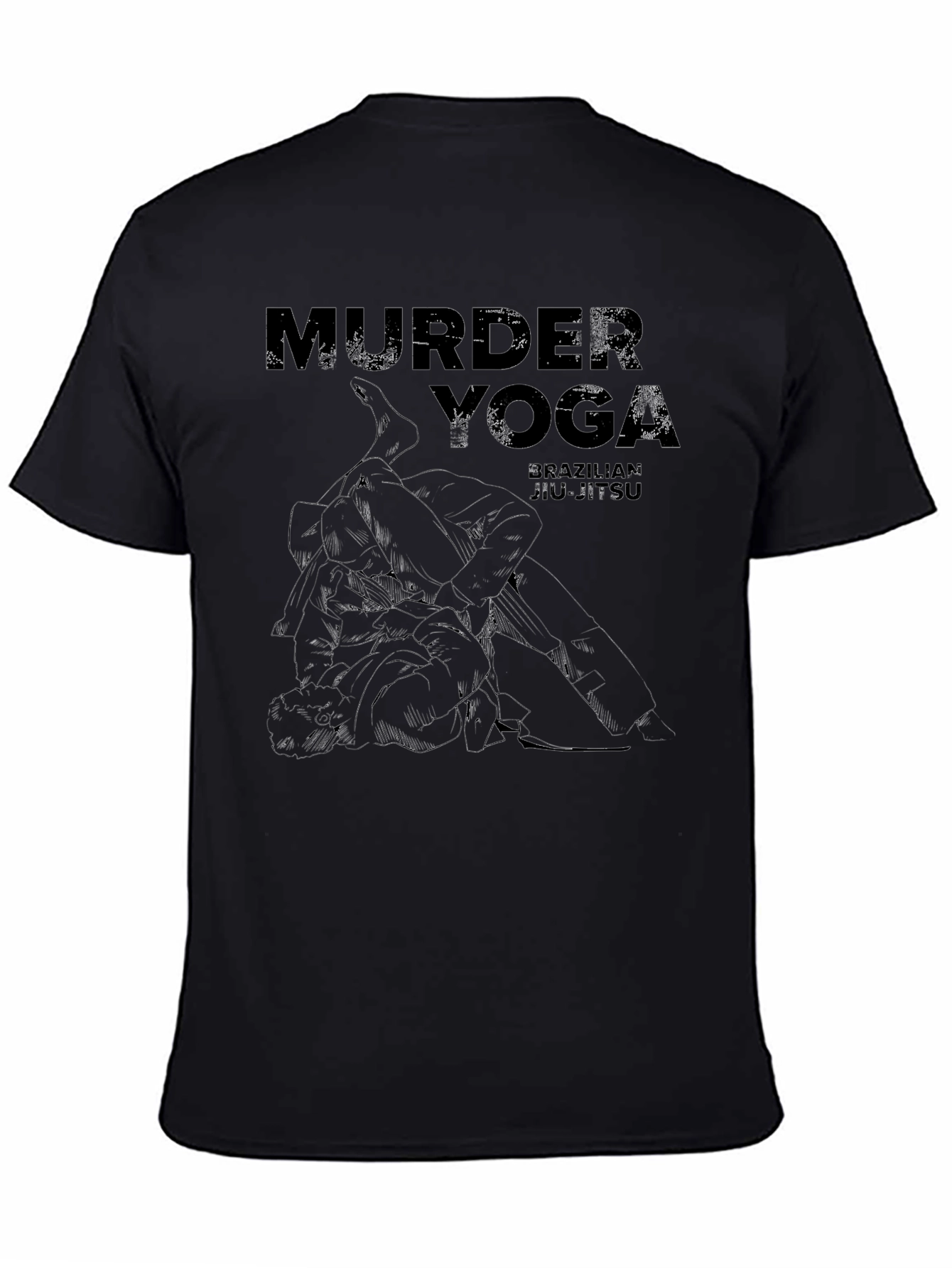 Murder Yoga BJJ Black T-Shirt