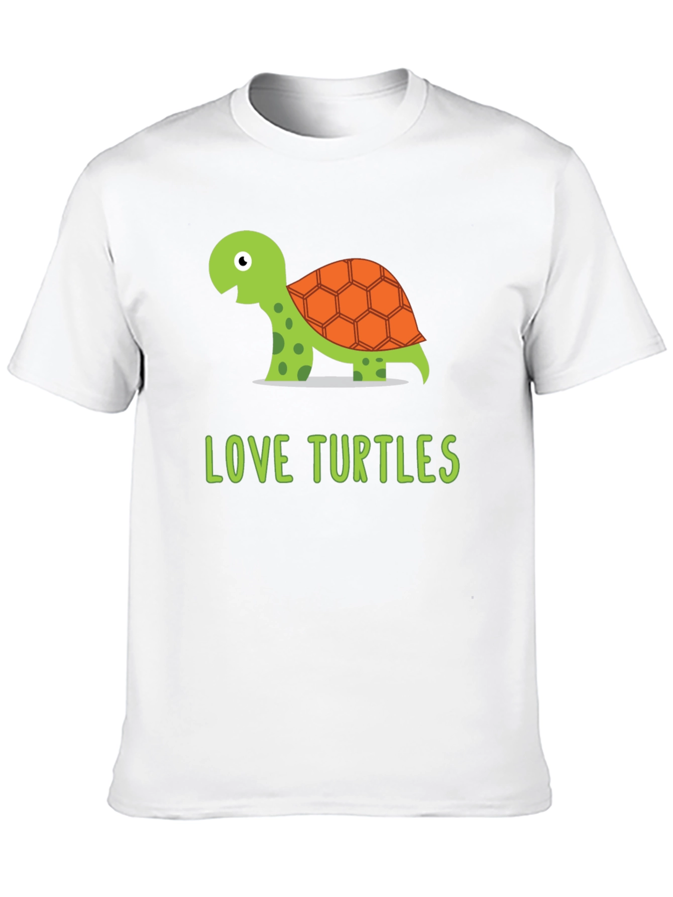 Love Turtles Graphic Tee - Black Cotton T-Shirt
