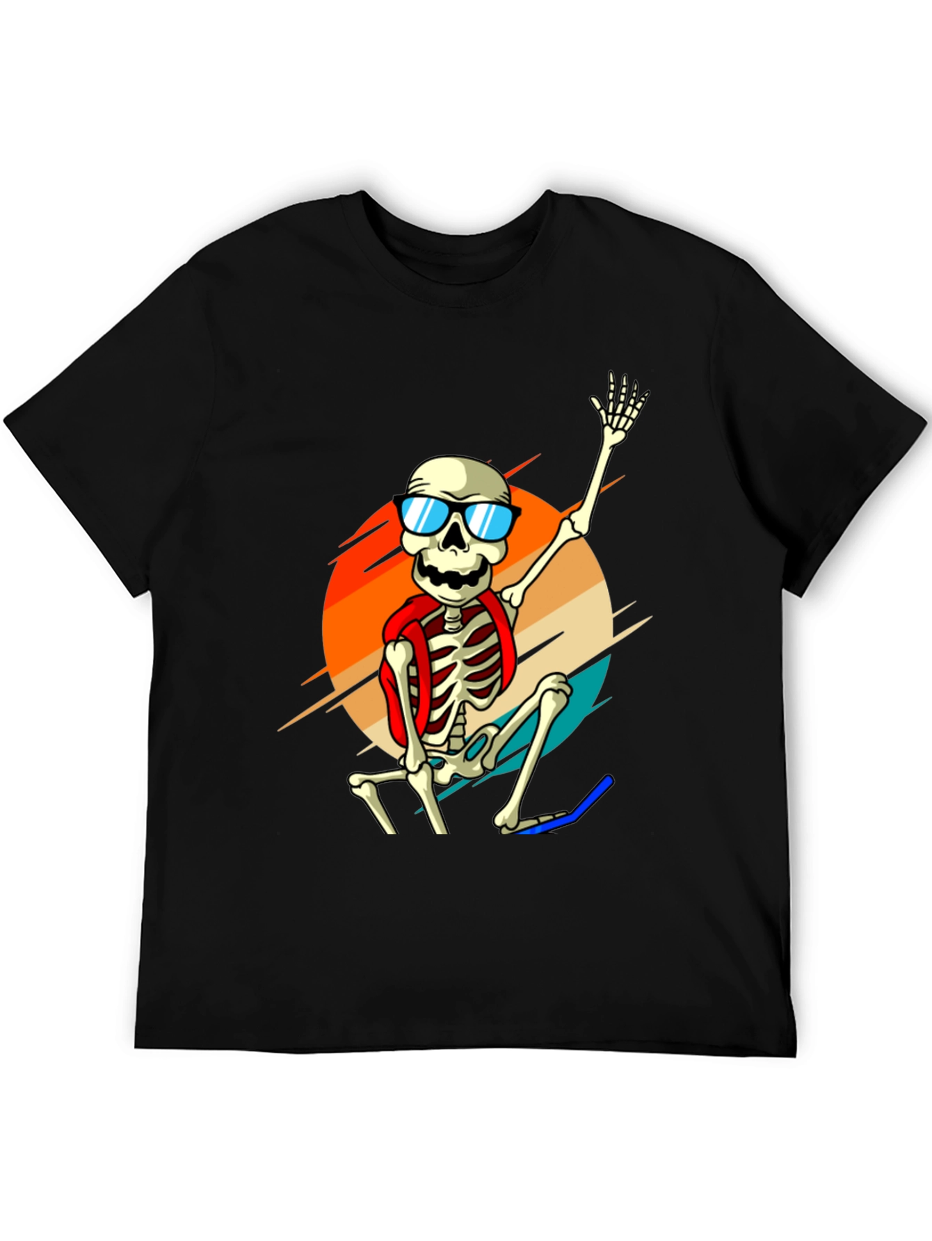 Skeleton in Sunglasses Graphic Tee