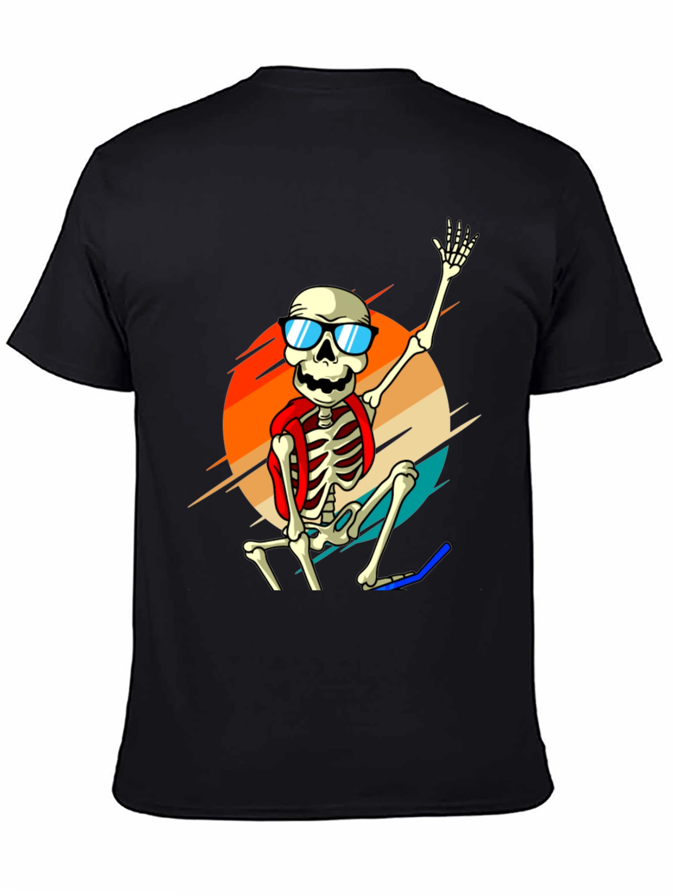 Skeleton in Sunglasses Graphic Tee