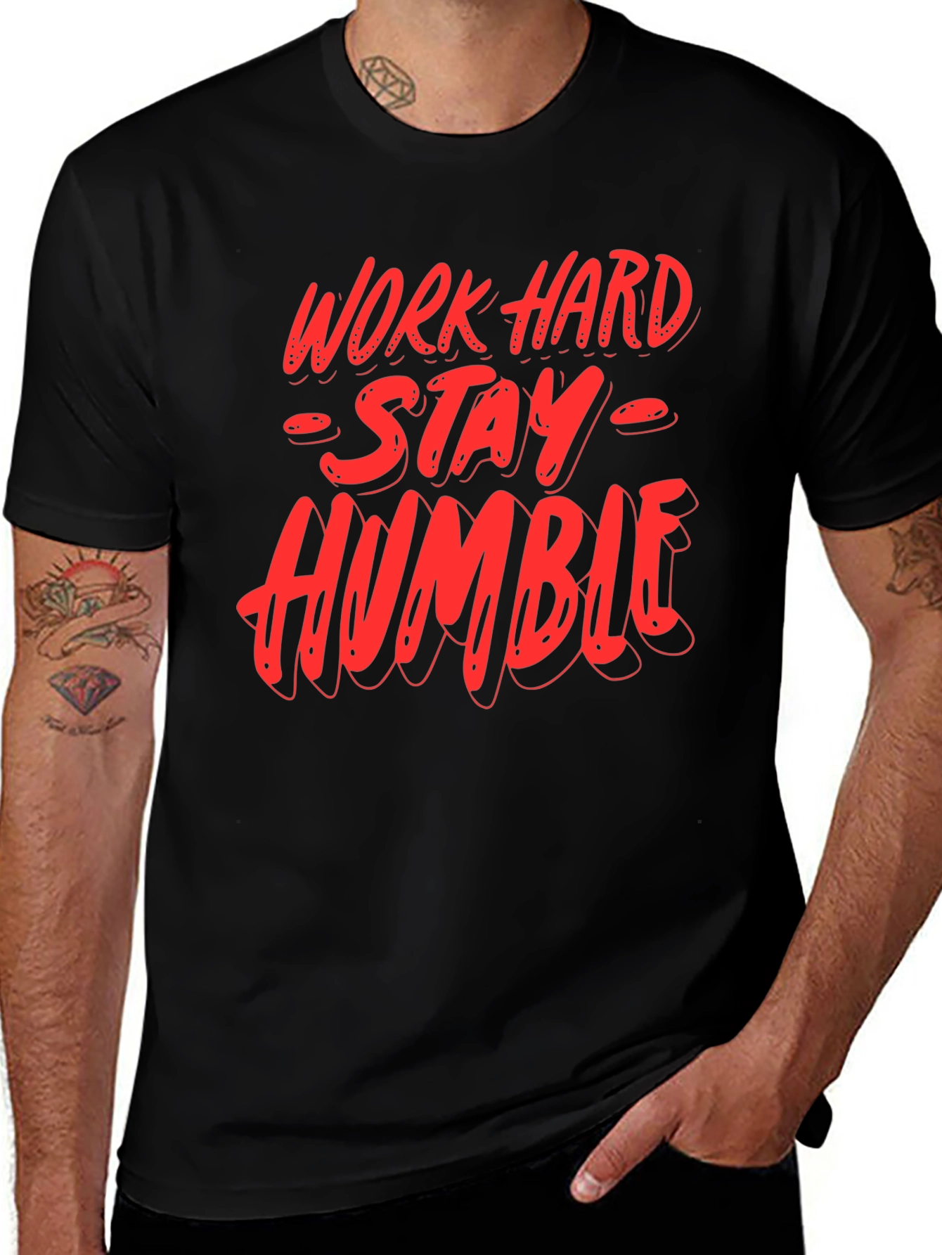 Work Hard Stay Humble Graphic T-Shirt