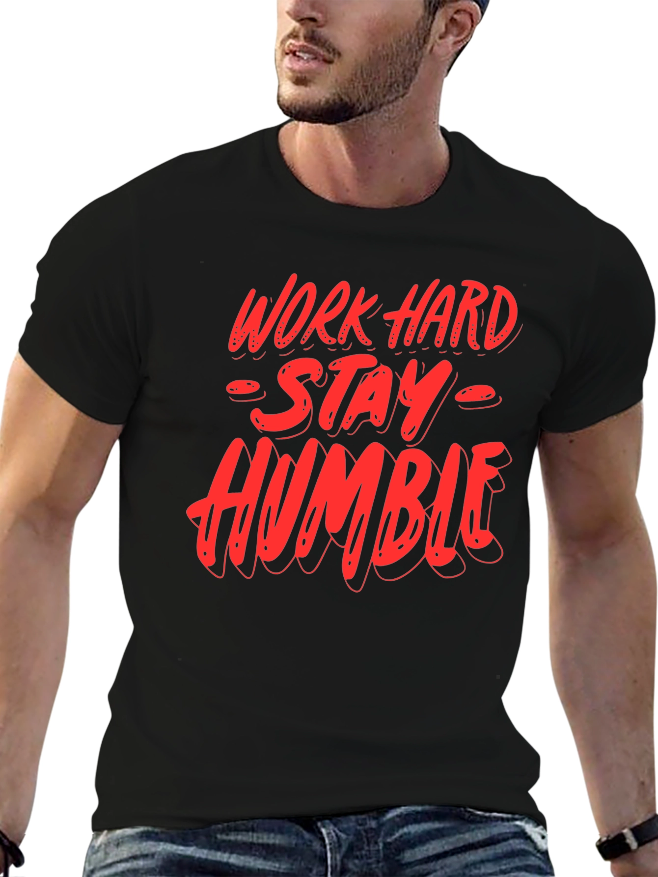 Work Hard Stay Humble Graphic T-Shirt