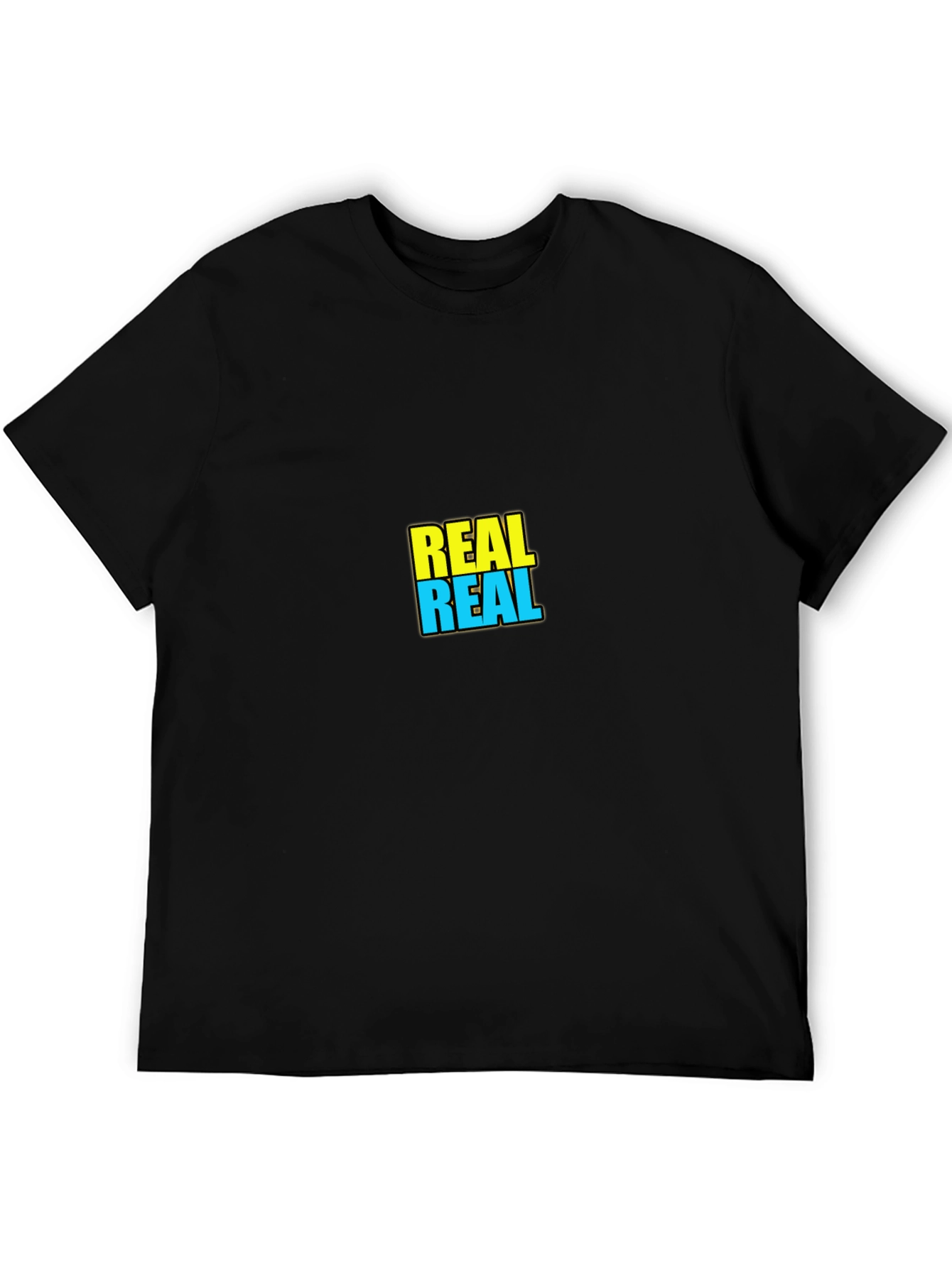 REAL Graphic Tee - Black Short Sleeve Casual