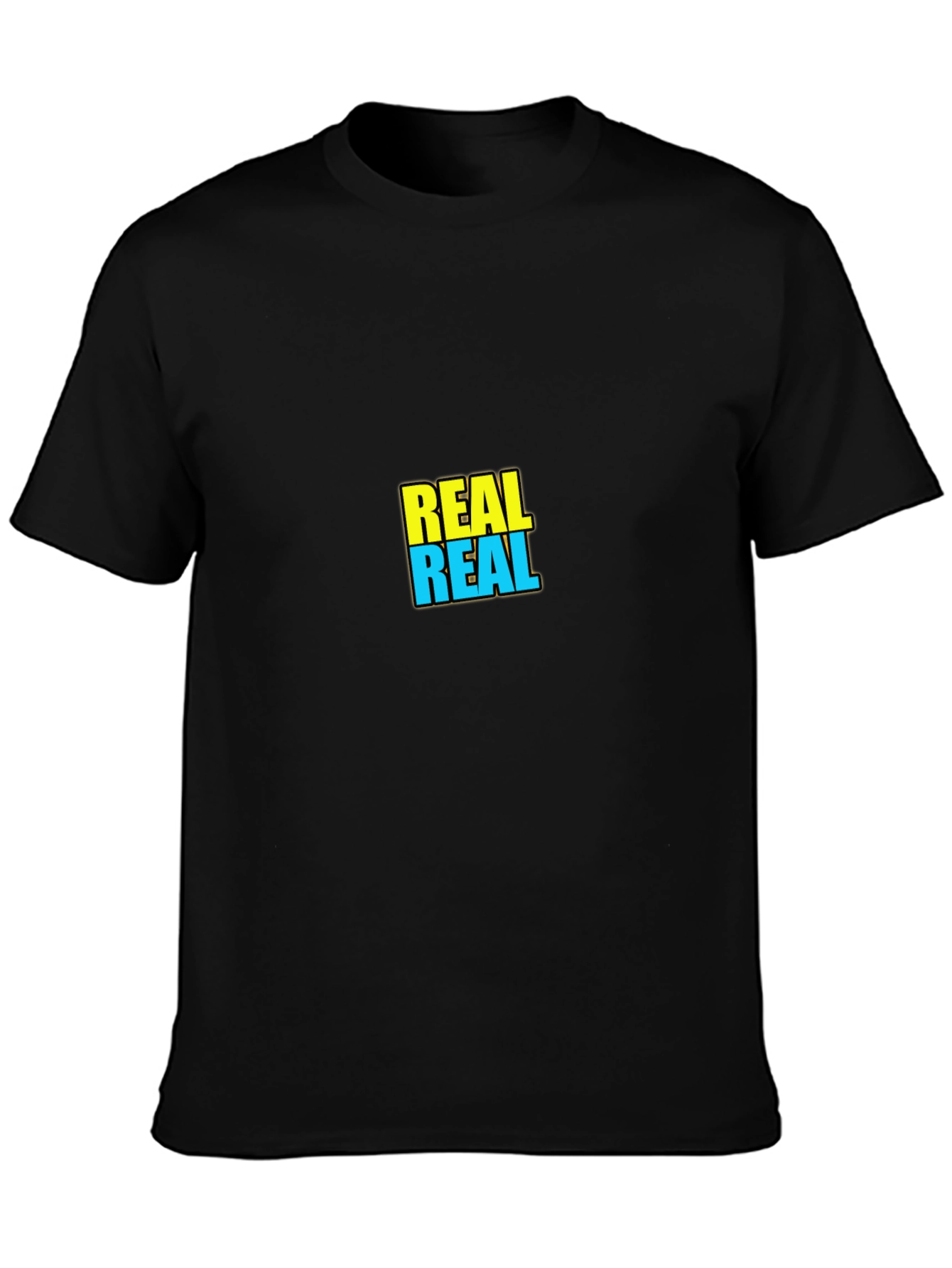 REAL Graphic Tee - Black Short Sleeve Casual