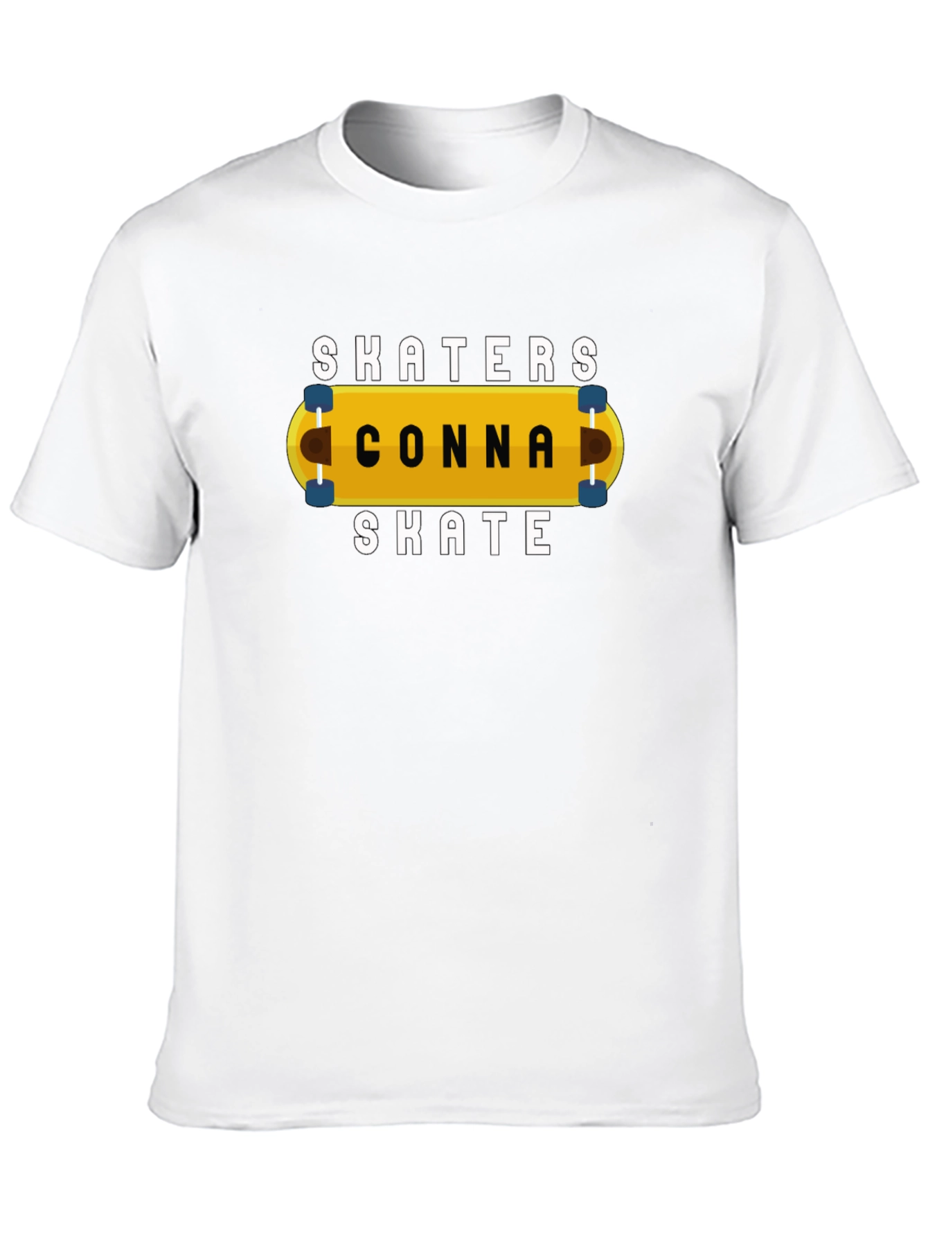 Skaters Conna Skate Graphic Tee - Black Cotton T-Shirt