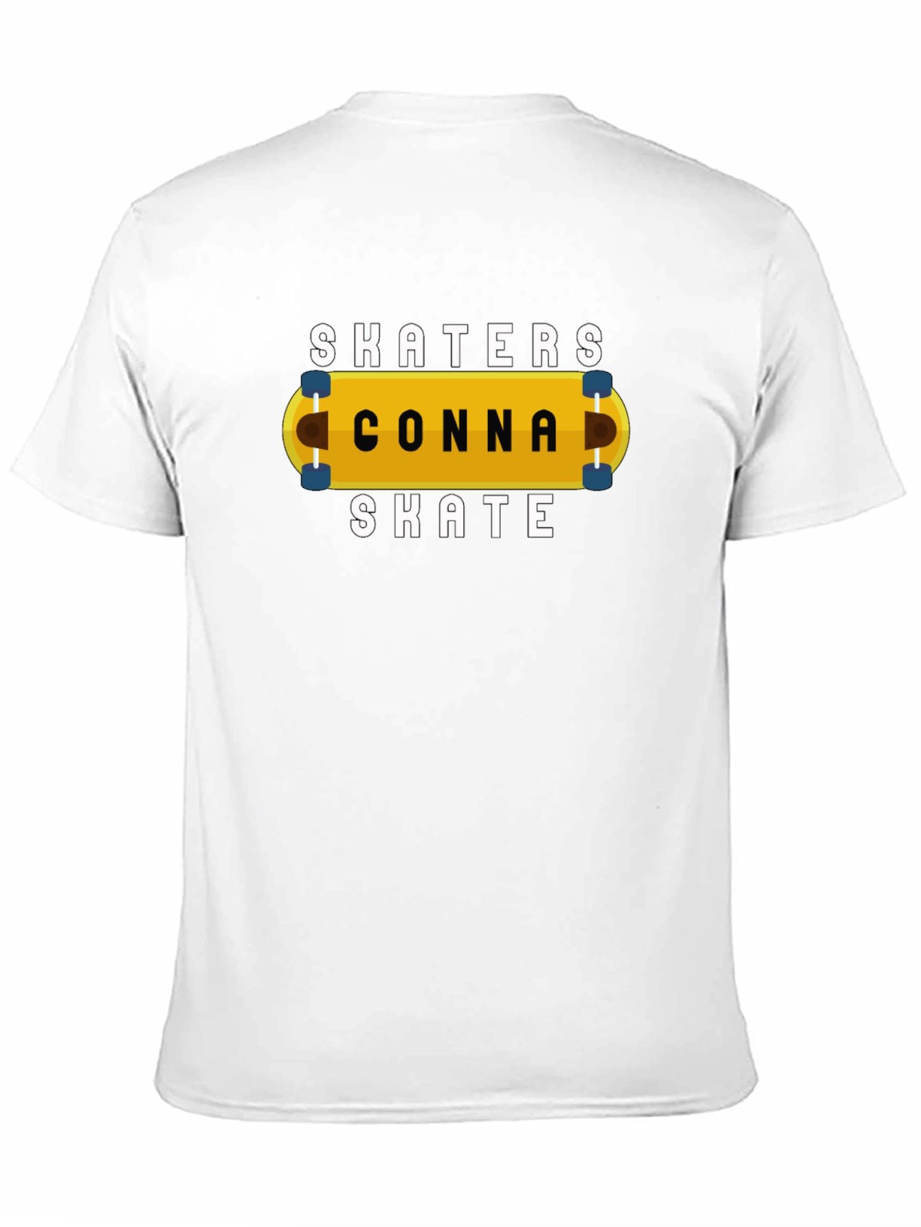 Skaters Conna Skate Graphic Tee - Black Cotton T-Shirt