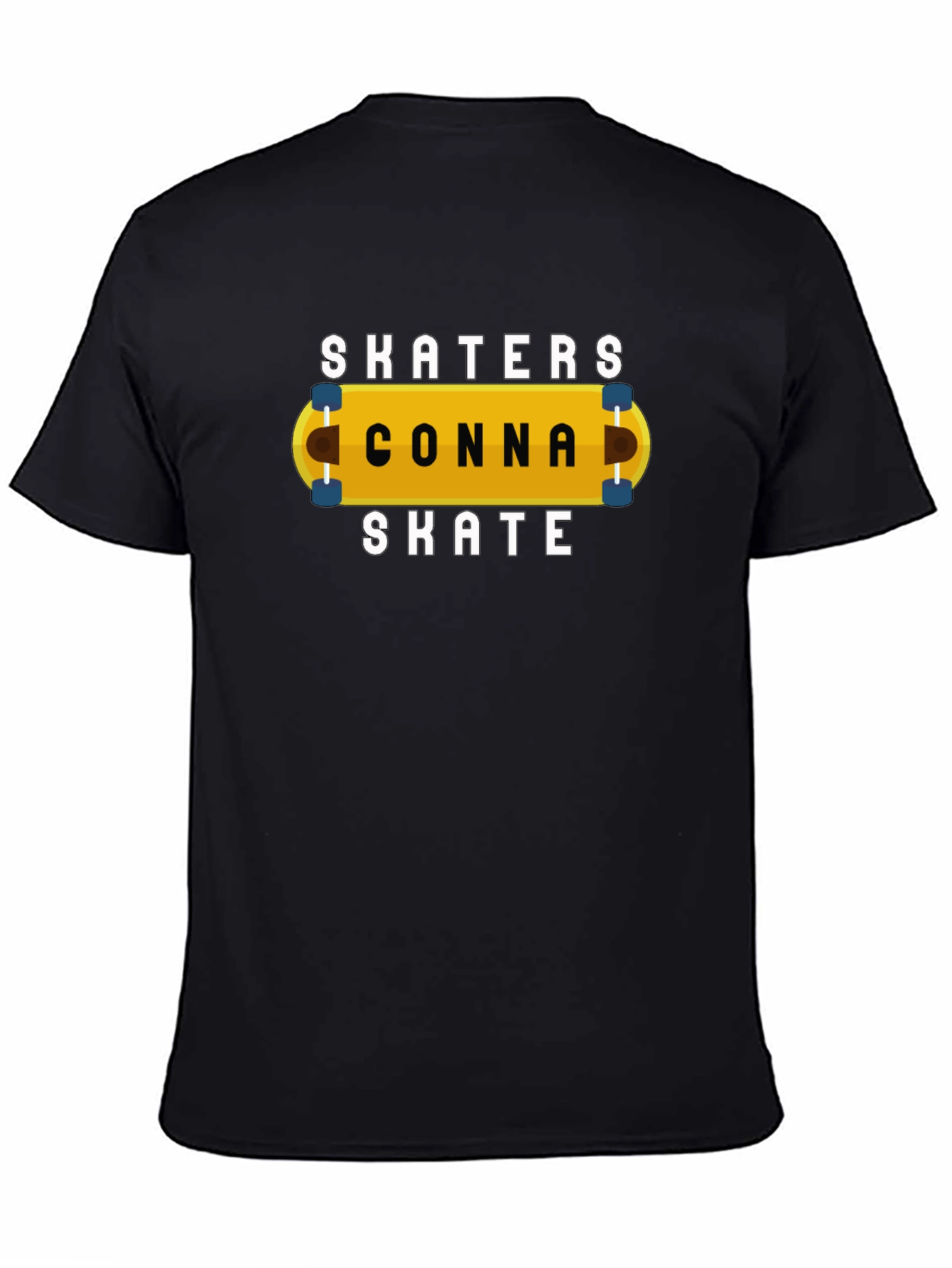 Skaters Conna Skate Graphic Tee - Black Cotton T-Shirt